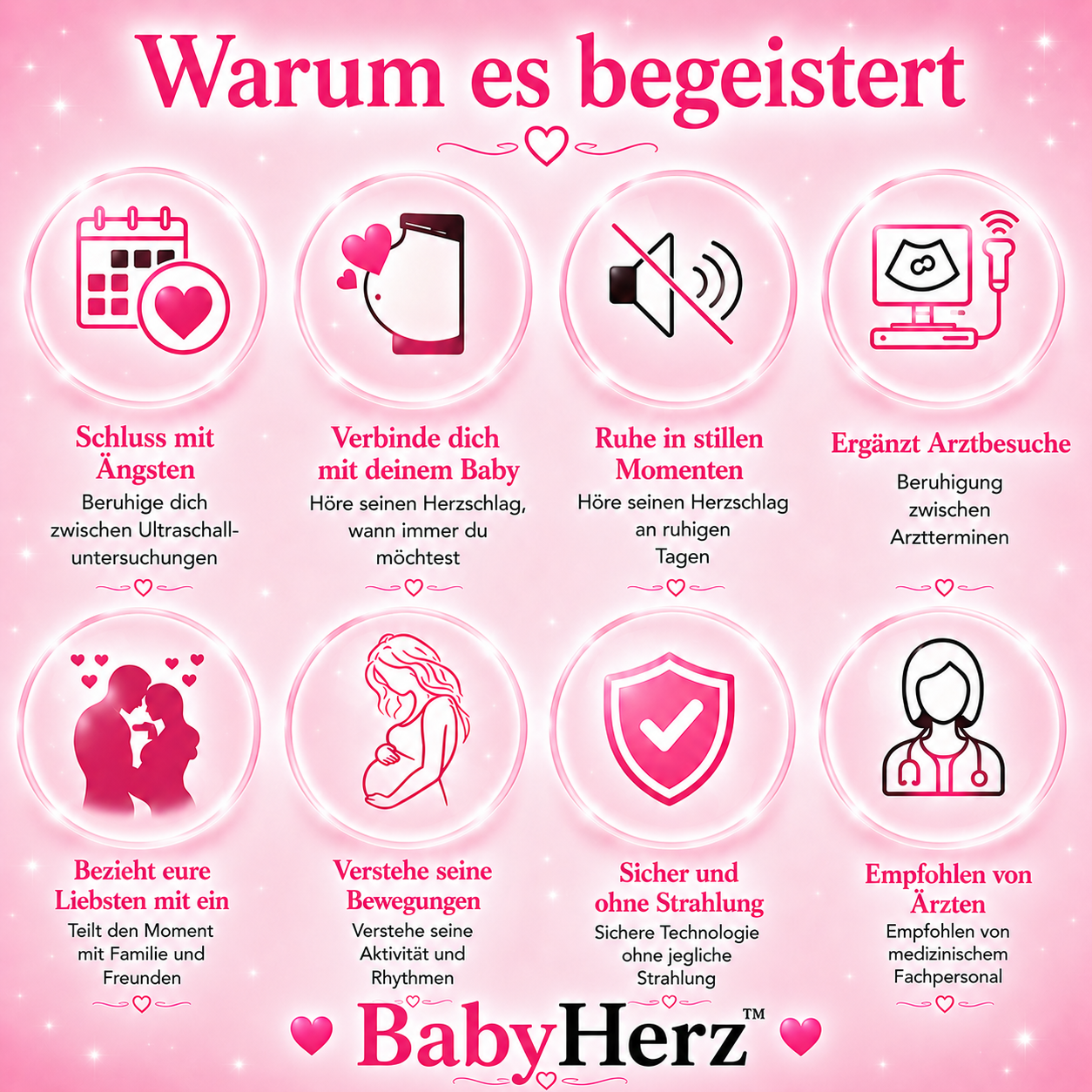 BabyHerz™ — Höre den Herzschlag deines Babys von zu Hause aus