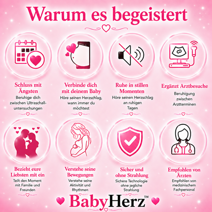 BabyHerz™ — Höre den Herzschlag deines Babys von zu Hause aus