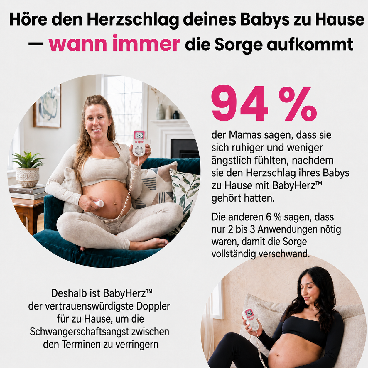 BabyHerz™ — Höre den Herzschlag deines Babys von zu Hause aus