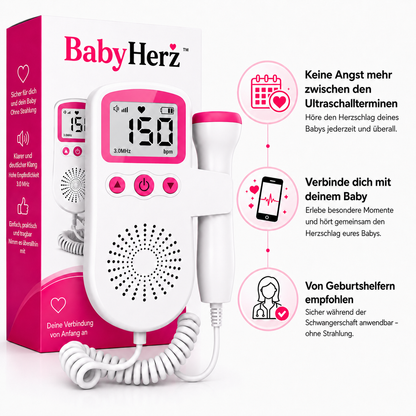 BabyHerz™ — Höre den Herzschlag deines Babys von zu Hause aus
